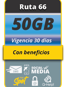 Plan Ruta 66 50GB